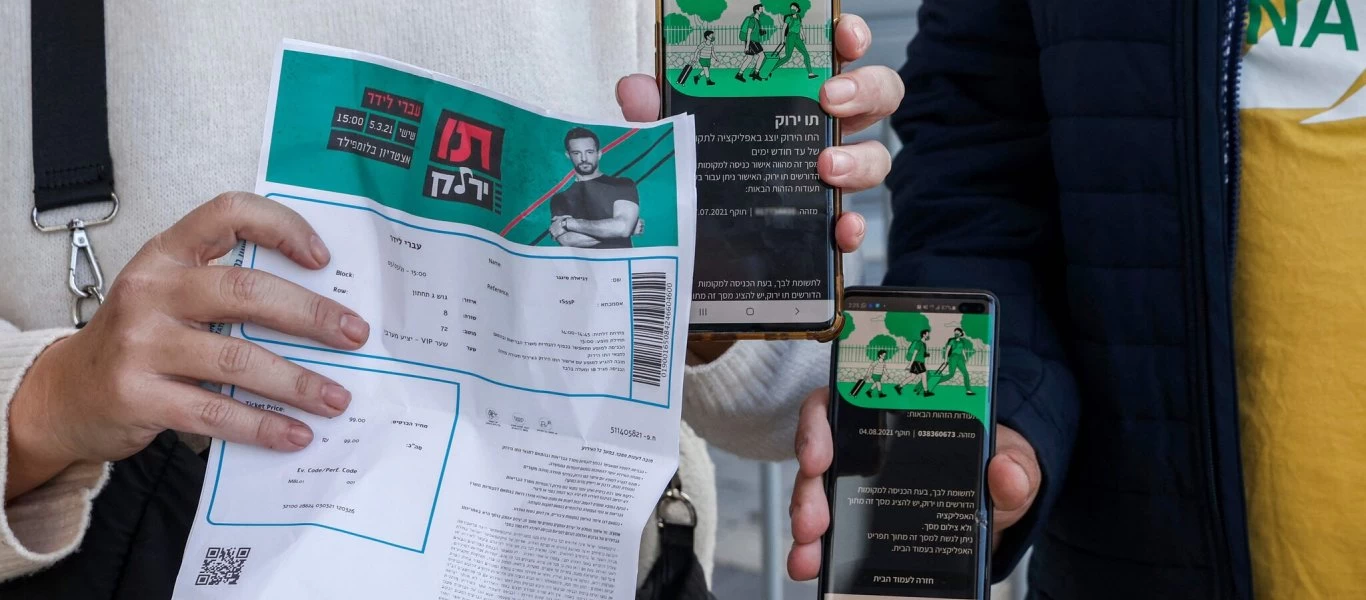 Με 61,6% εμβολιασμένο το Ισραήλ επαναφέρει το «πράσινο πάσο»: Δεν υπάρχει σωτηρία ή κάποιοι δεν λένε αλήθεια;